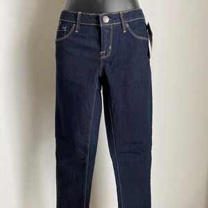 Mossimo sz 2 dark blue modern fit Straight dark denim jeans NWT‎ Preppy